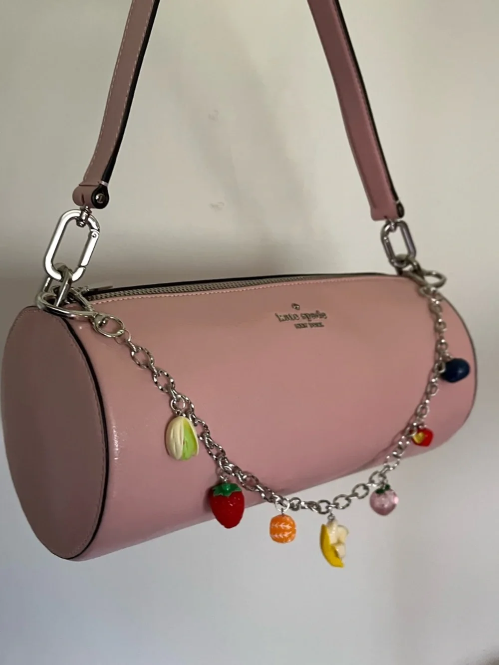 Silver Fruit Purse Charm Colorful Fruit Charms - Picture 3 of 4